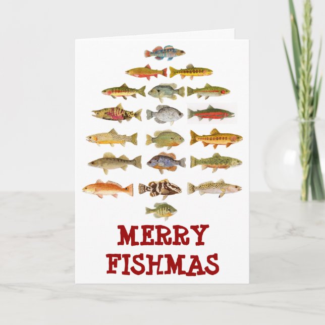 Merry Fishmas Holiday Card (Front)