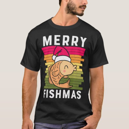 Merry Fishmas: Reeling in Holiday Happiness T-Shirt