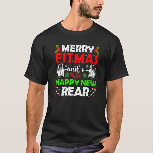 Merry Fitmas and a Happy New Year T-Shirt (Front)