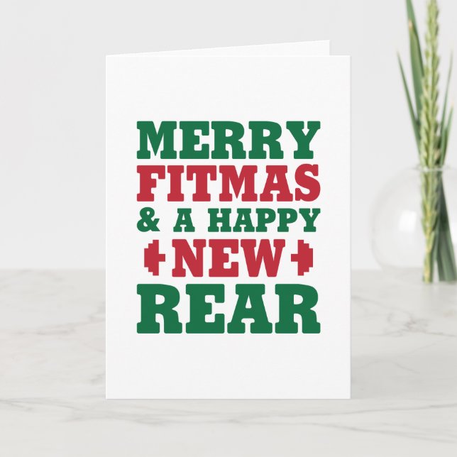 Merry Fitmas Holiday Card (Front)