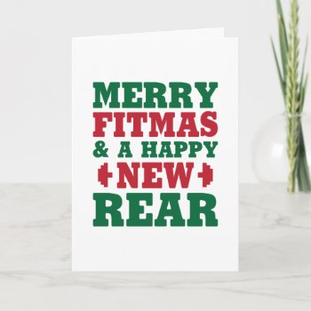 Merry Fitmas Holiday Card by DJBalogh at Zazzle