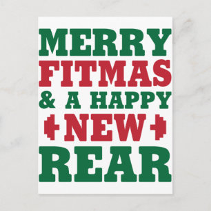 Merry Fitmas Holiday Postcard