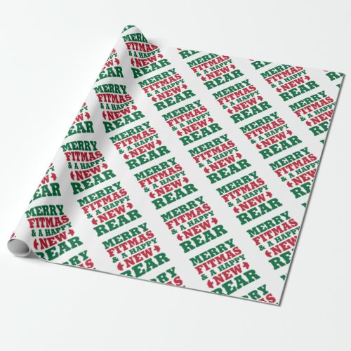 Merry Fitmas Wrapping Paper