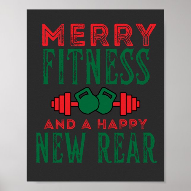 Merry Fitness And A Happy New Rear Fun Workout   Poster (Front)