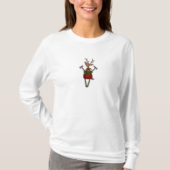 Merry Fitness Reindeer T-shirt by cfkaatje at Zazzle