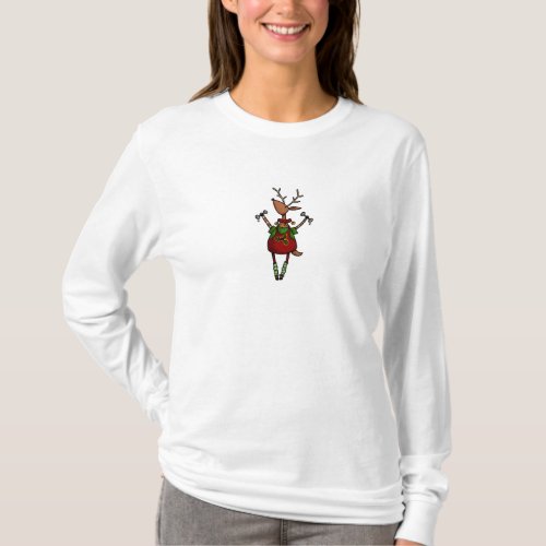 merry fitness reindeer T_Shirt