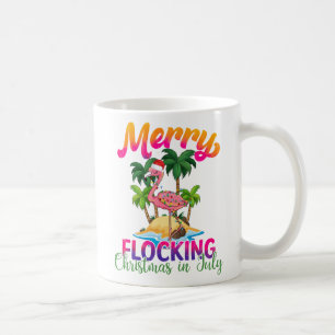 Merry Flocking Christmas Christmas in July Coffee Mug