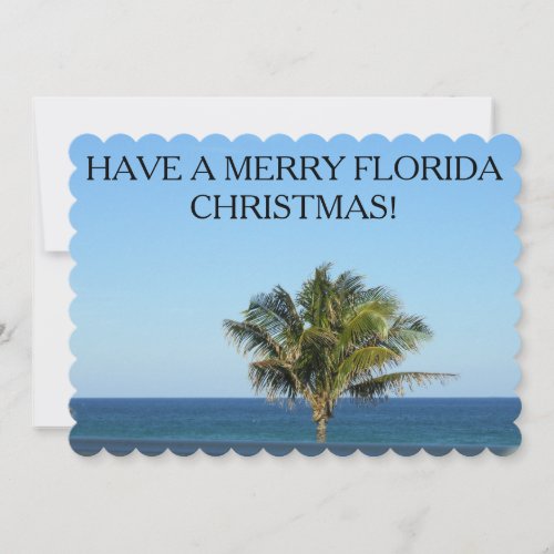 MERRY FLORIDA CHRISTMAS HOLIDAY CARD