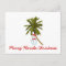 Merry Florida Christmas, Snowman under palm tree