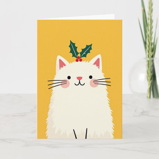 Merry Fluffy Creature Card (Front)