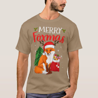 Merry Fomas Fo Christmas Tree Funny Animal Lovers  T-Shirt