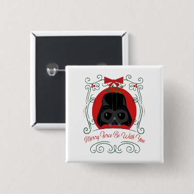 Merry Force Be With You Button