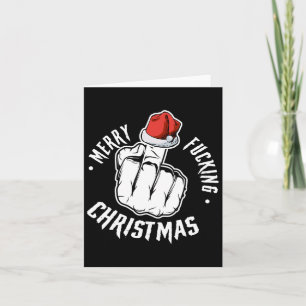 Merry Foring Christmas Inappropriate Men Adult Fun Card