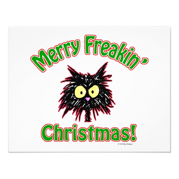 Merry Freakin Christmas Custom Announcement