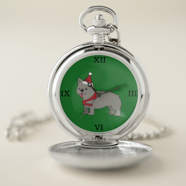 Merry Frenchie Pocket Watch (Inside)