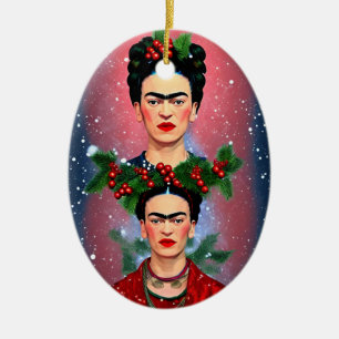 Merry Frida Ceramic Ornament
