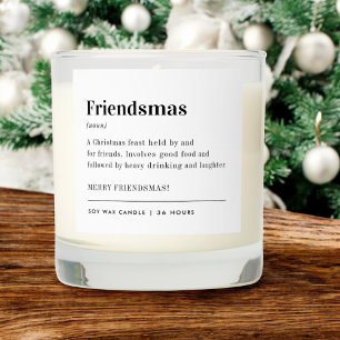 Merry Friendsmas Christmas Friends Gift Scented Candle