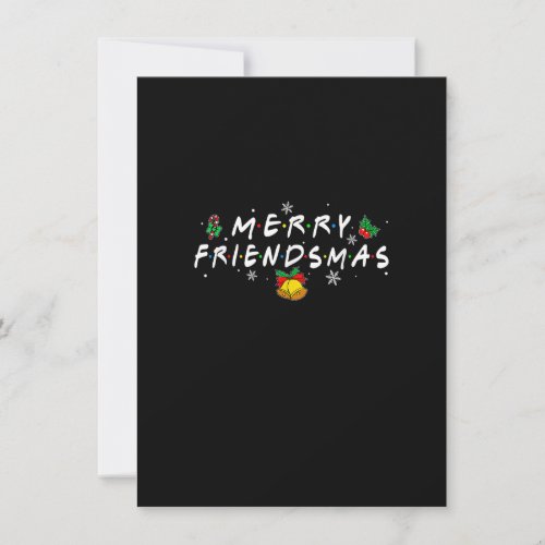 Merry Friendsmas Friends Christmas Xmas Matching G Invitation