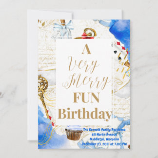 Merry Fun Birthday Invitation Card