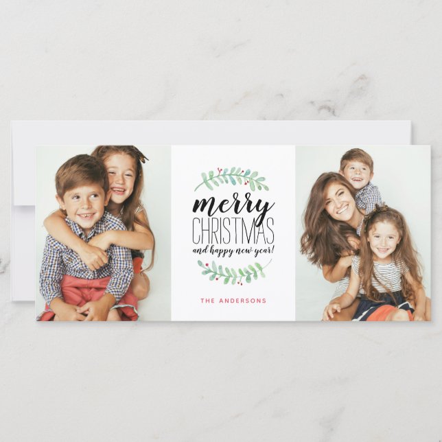 Merry Garland Holiday Christmas 2 Photo (Front)