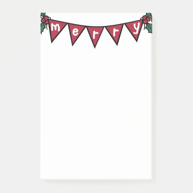 Merry garland note pad (Front)