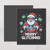 Merry Glitchmas Coding Programmer Santa Christmas (Front/Back)