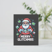 Merry Glitchmas Coding Programmer Santa Christmas (Standing Front)