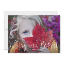 Merry Glow Holiday Photo Card
