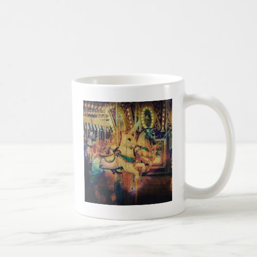 Merry Go Round Animals Grunge Coffee Mug