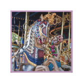 Merry-go-round painted horse carousel series 12 canvas print