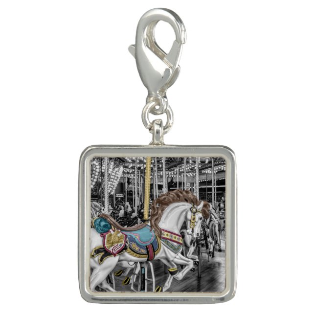 Merry Go Round Carousel Charm (Front)
