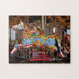 Merry Go Round Carousel Horse Brighten Pier Jigsaw Puzzle