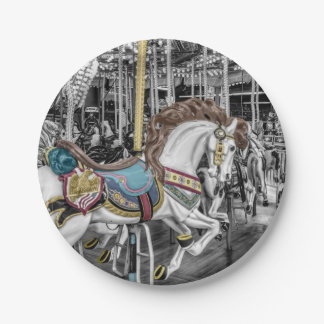 Merry Go Round Carousel Paper Plates