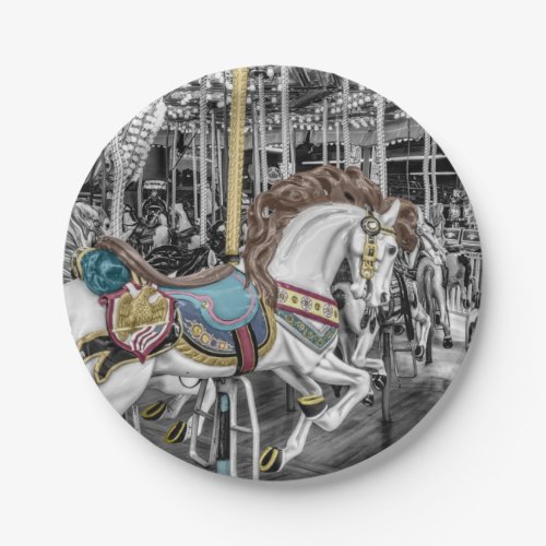 Merry Go Round Carousel Paper Plates