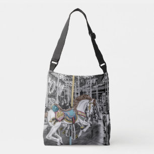 Merry Go Round Carousel Photography Crossbody Bag