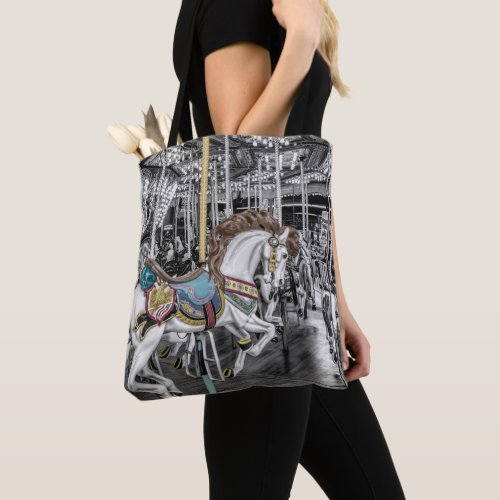 Merry Go Round Carousel Photography Tote Bag