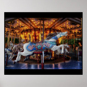 Merry-Go-Round Carousel Poster