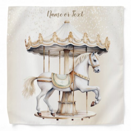 Merry Go Round Circus Carnival Beautiful Cute Bandana