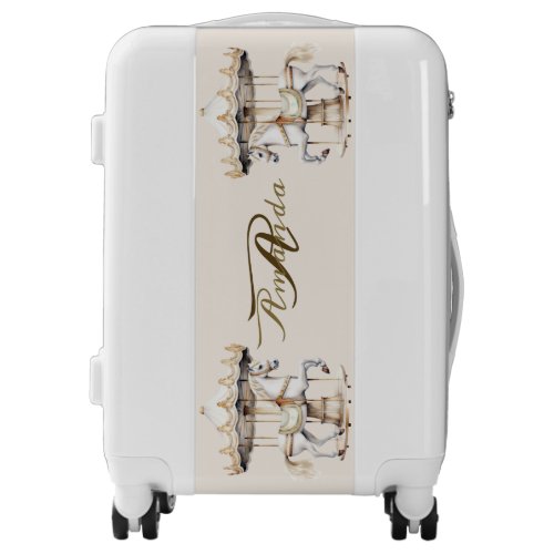 Merry Go Round Circus Carnival Beautiful Cute Luggage