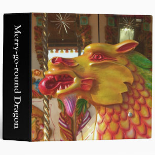 Merry-go-round Dragon (2in) 3 Ring Binder