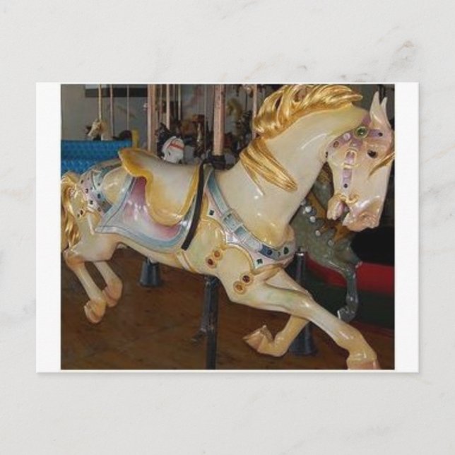 merry go round holiday postcard (Front)