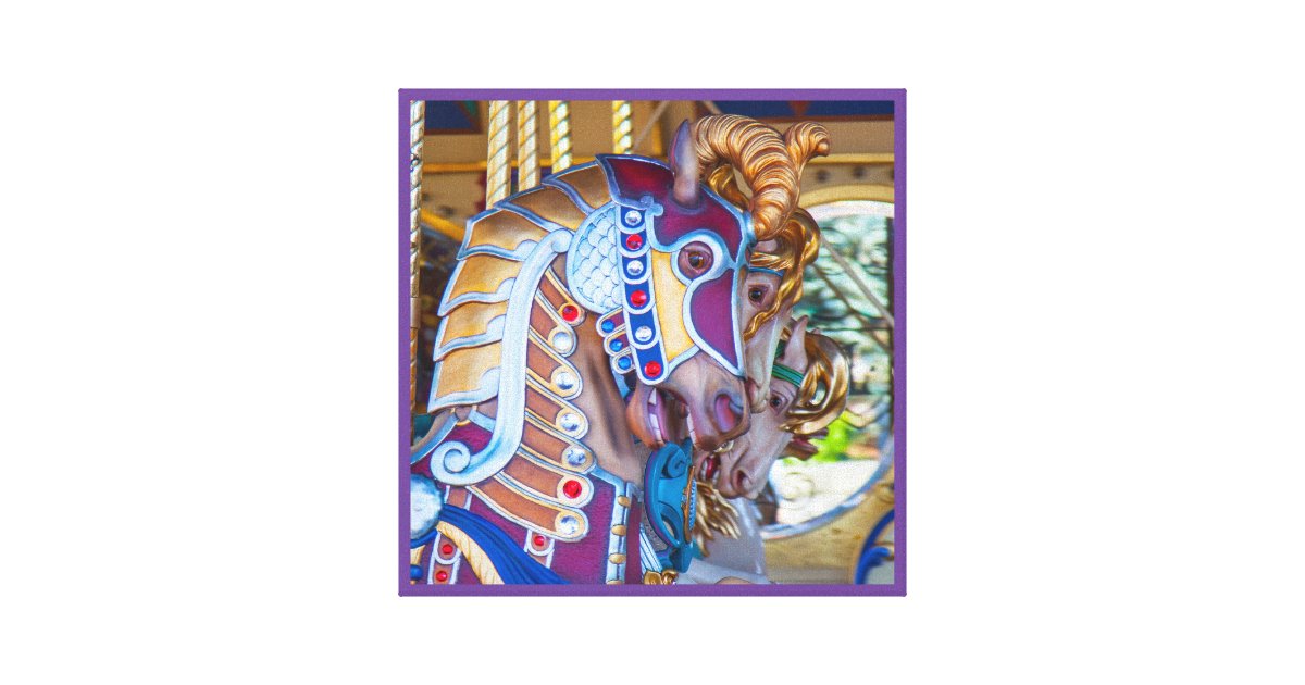 Merry Go Round Horse Canvas 27 Series Zazzle Com