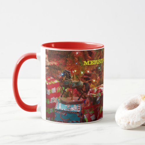 Merry Go_Round Horse Christmas Coffee Cup