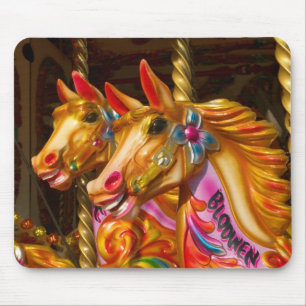 Merry-go-round Horses Mouse Pad
