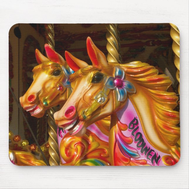 Merry-go-round Horses Mouse Pad (Front)
