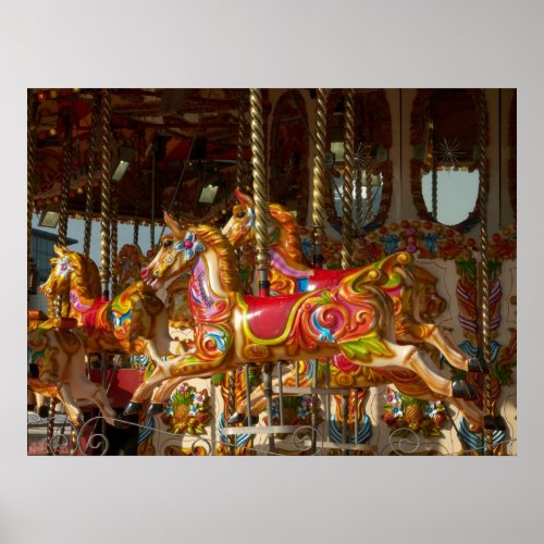 Merry_go_round Horses Poster