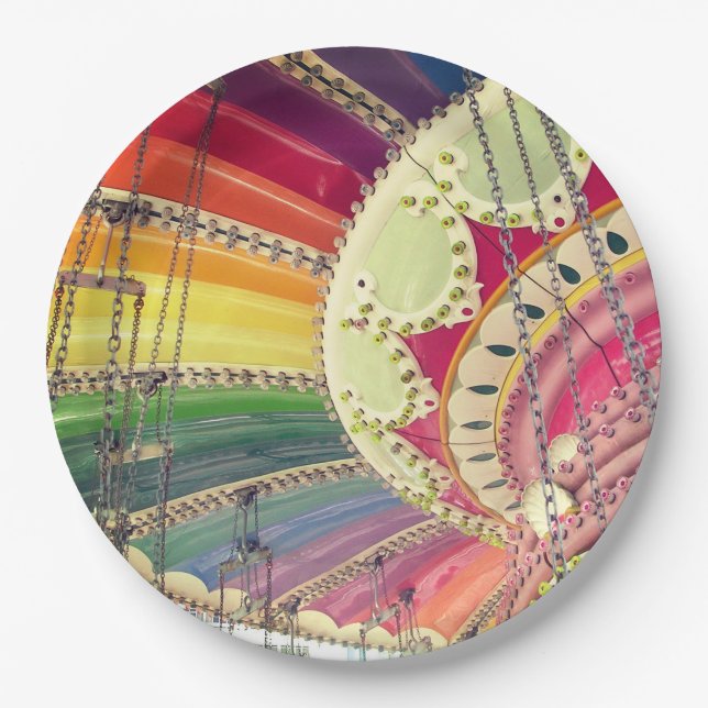 Merry Go Round Paper Plates (Front)