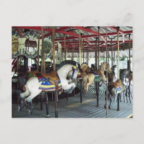 merry go round postcard