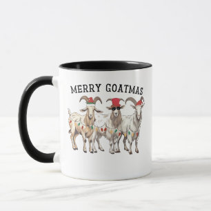 Merry Goatmas Animal Goat Lover Merry Christmas Mug