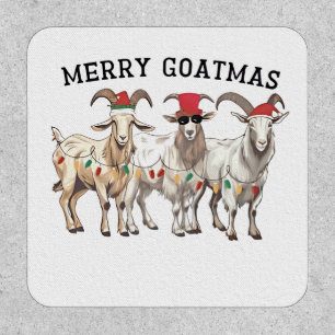 Merry Goatmas Animal Goat Lover Merry Christmas Patch